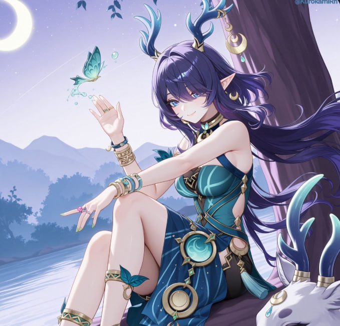 «Сияющий венец серебряной святой» Лаума - Истории персонажей | Genshin Impact